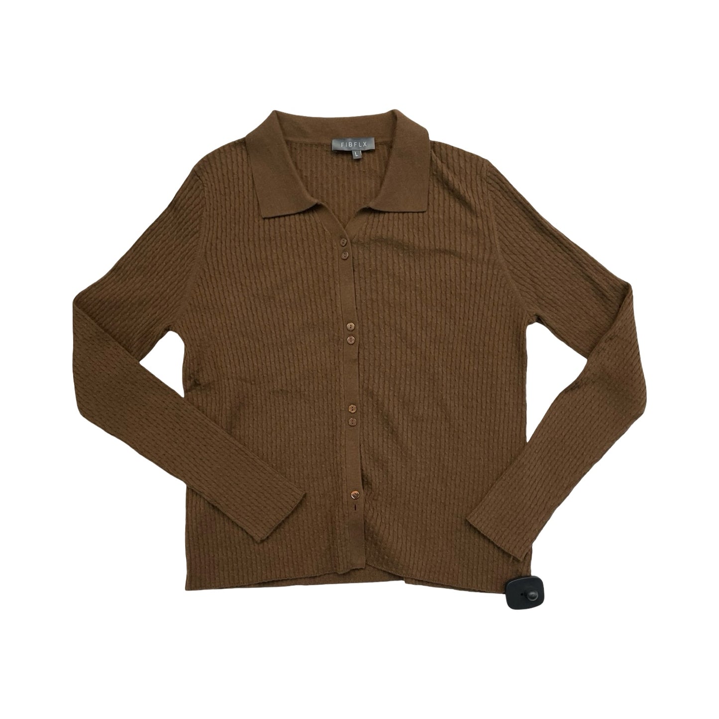 Sweater Cardigan By Cmc In Brown, Size:L