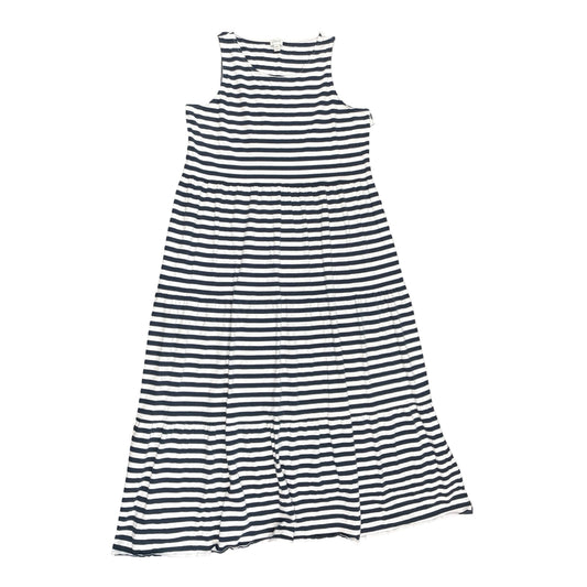 Dress Casual Maxi By J. Crew In Blue & White, Size:1X