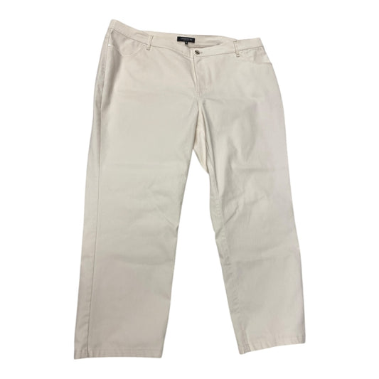 Jeans Designer By Lafayette 148 In Tan, Size:18