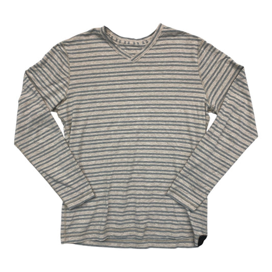 Athletic Top Ls Collar By Lululemon In Striped Pattern, Size:L