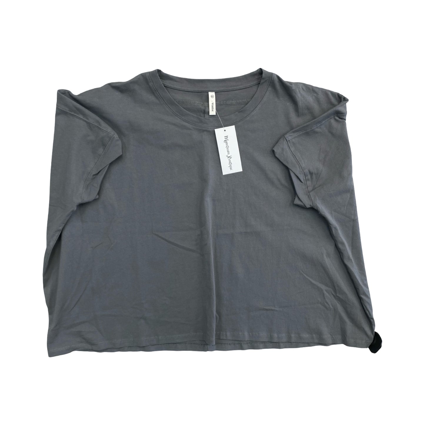 Top Ss Basic By Wishlist In Grey, Size:M