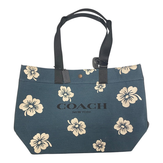 Handbag Designer By Coach In Navy, Size:Large