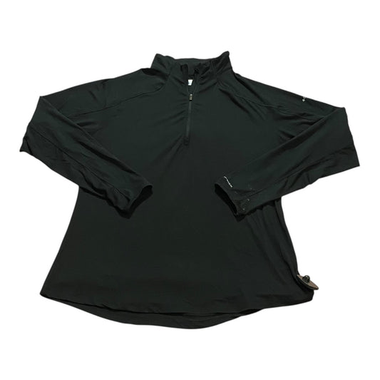 Athletic Top Ls Collar By Columbia In Black, Size:Xl
