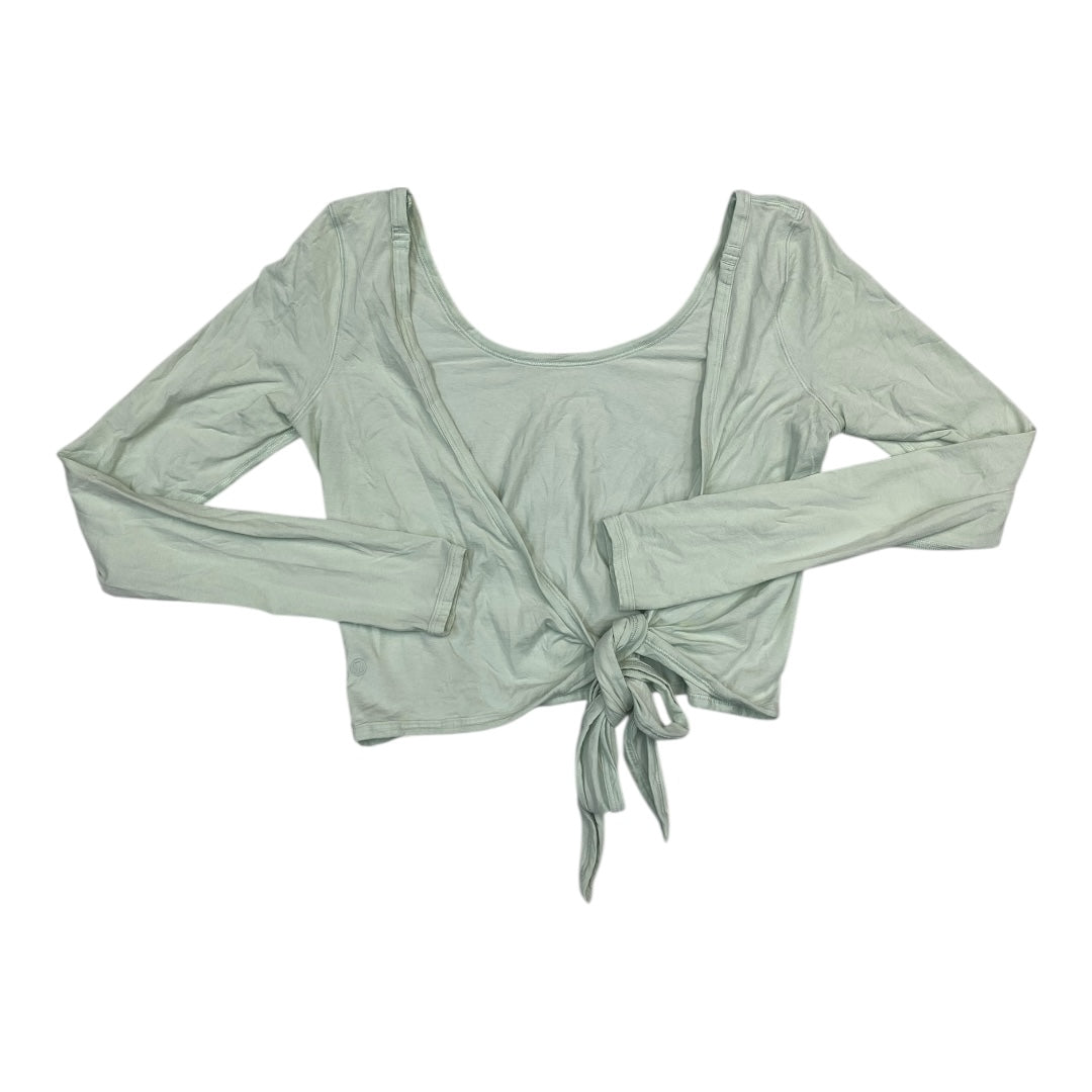 Athletic Top Ls Crewneck By Lululemon In Green, Size:4