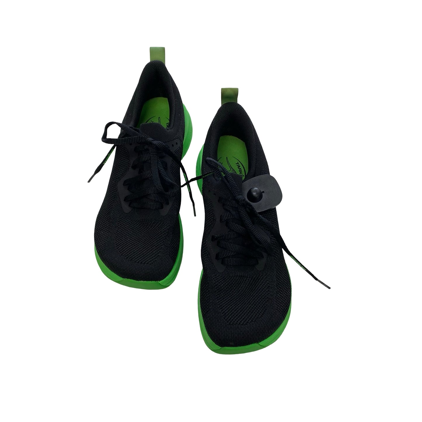 Shoes Athletic By Tarkine In Black & Green, Size:9.5