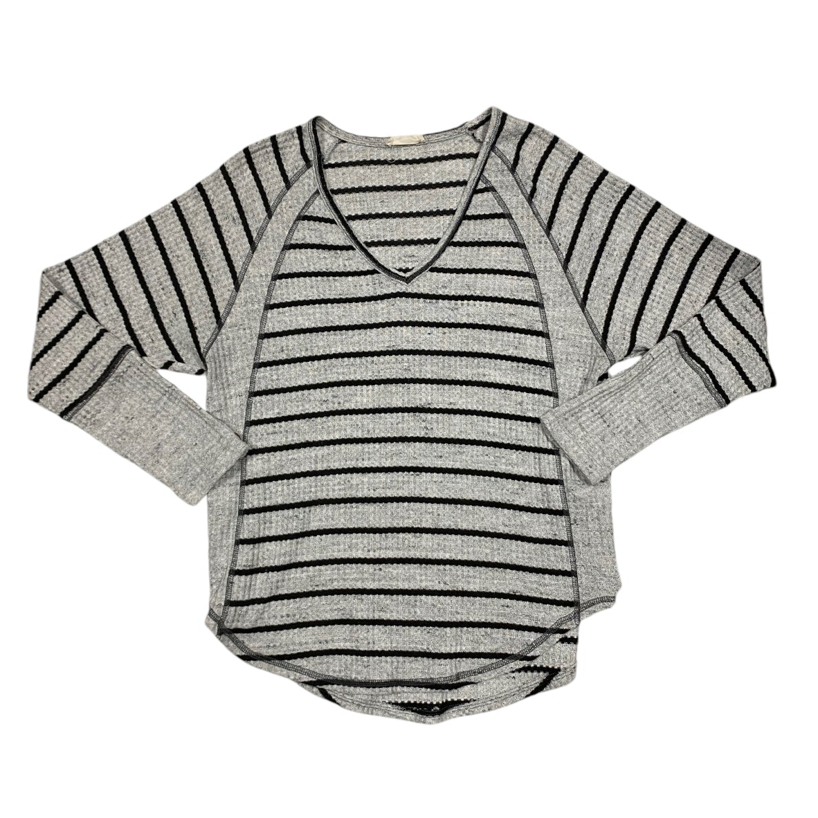 Top Long Sleeve By Hummingbird In Grey, Size: S