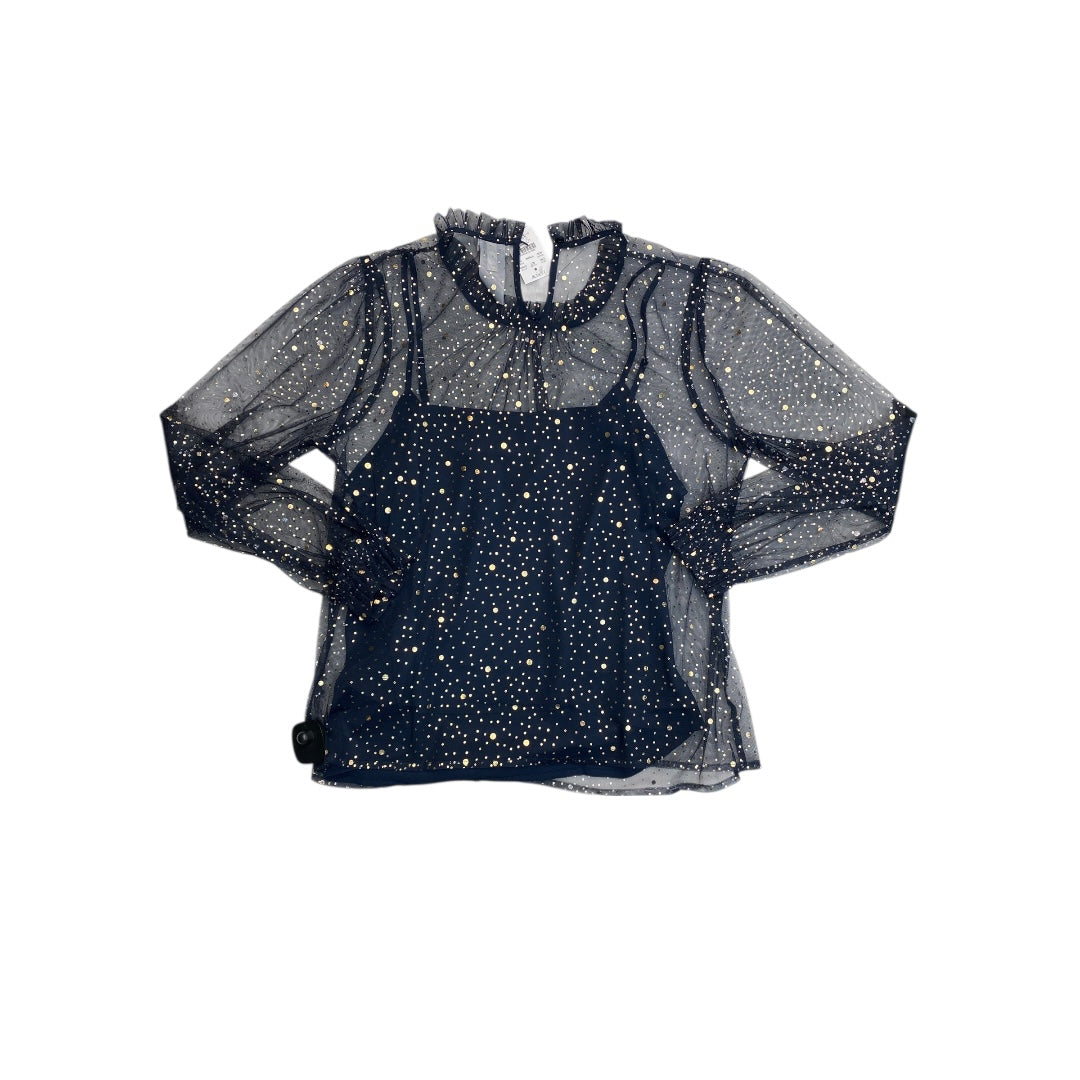 Top Ls By J. Crew In Blue, Size:M