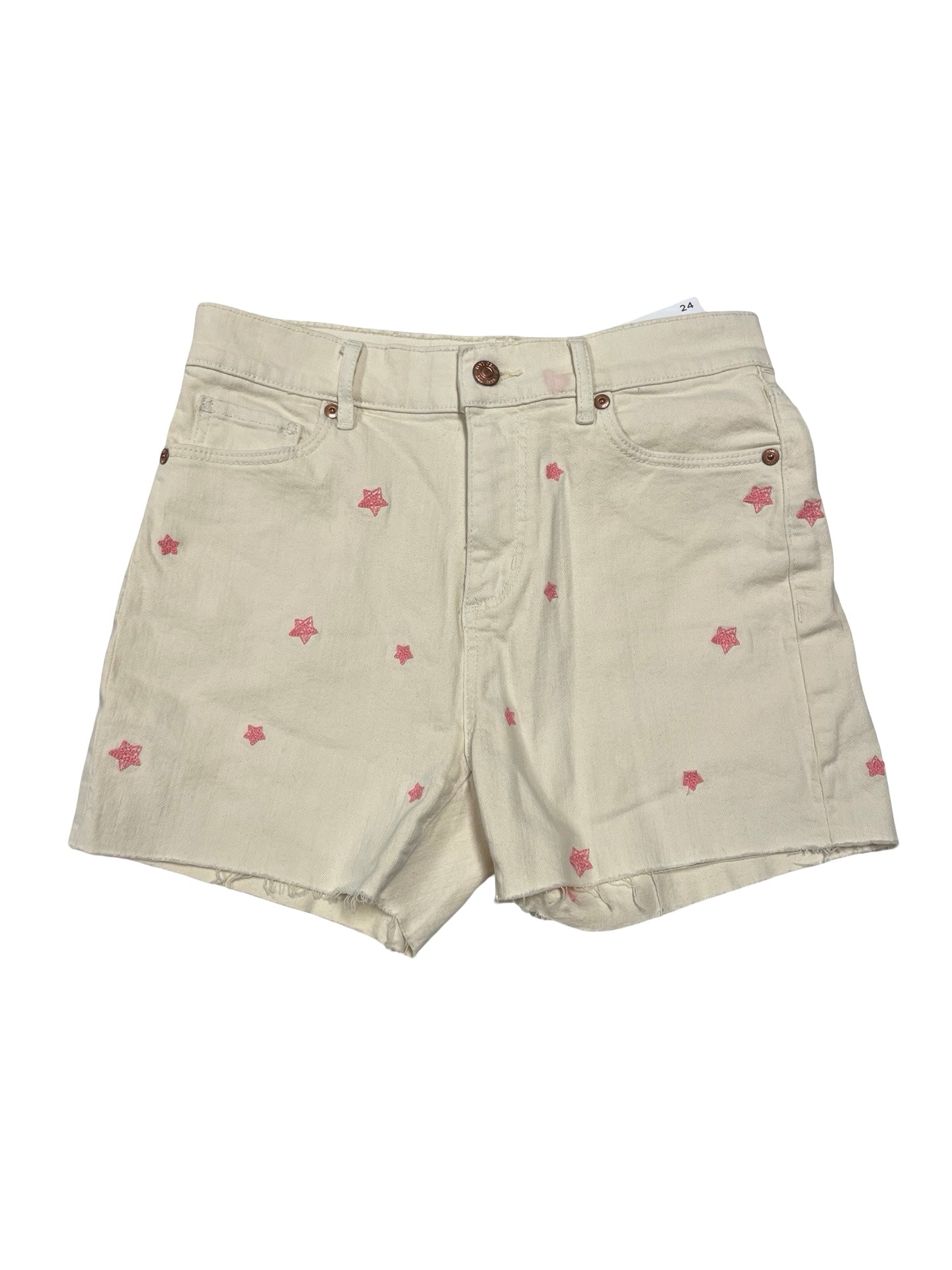 Shorts By Loft In Cream & Pink, Size:0