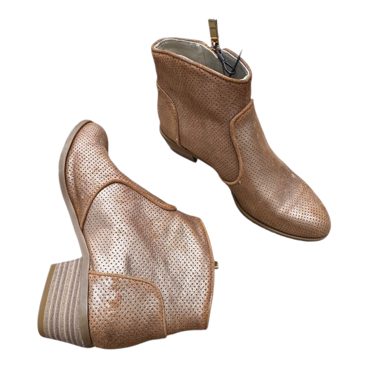 Boots Ankle Heels By Inc In Brown, Size:6.5