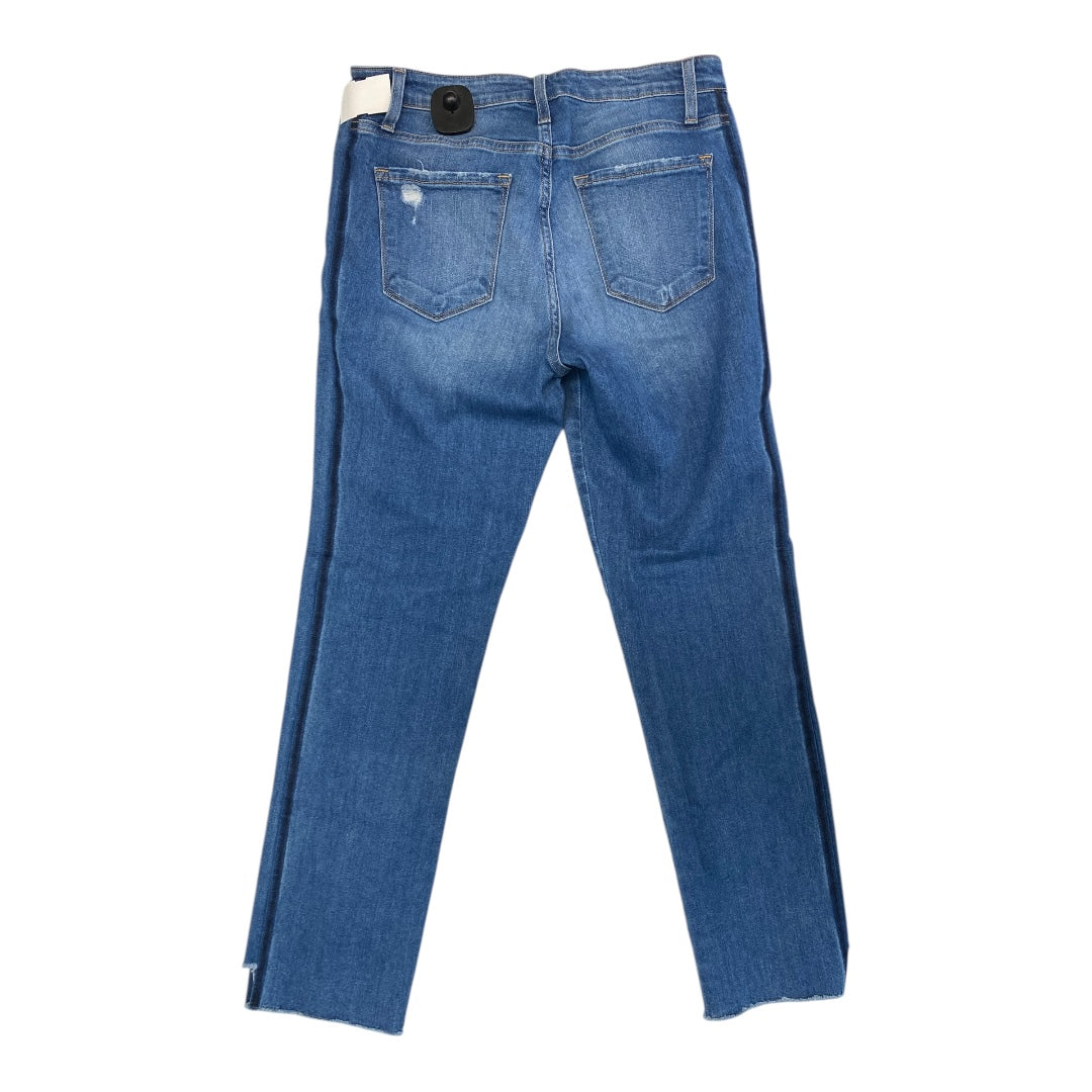 Jeans Straight By Flying Monkey In Blue Denim, Size:8