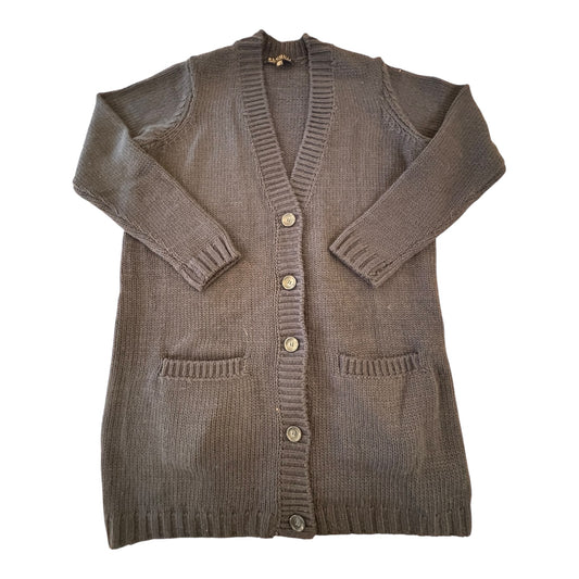 Sweater Cardigan By Eloquii In Navy, Size:18