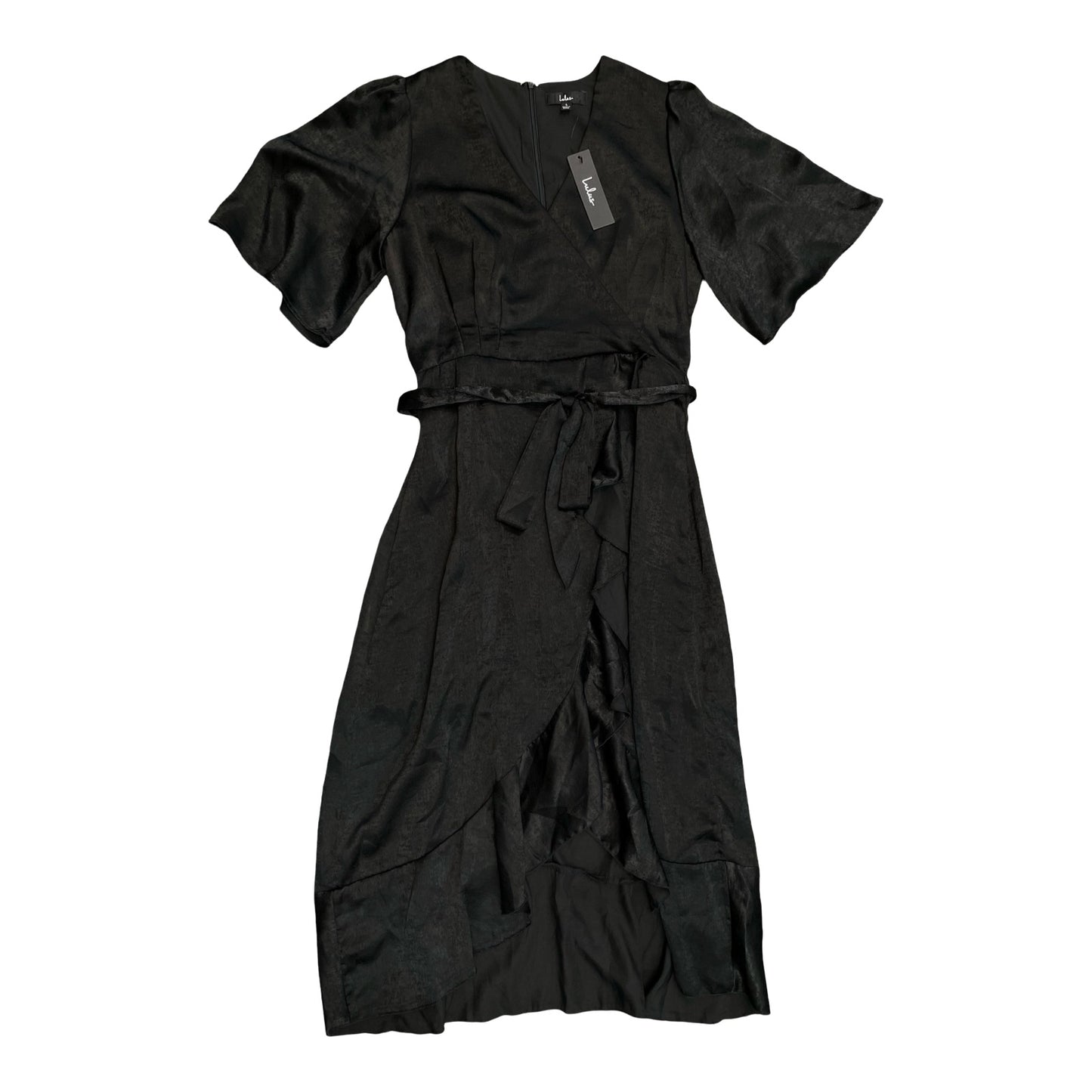 Dress Casual Midi By Lulus In Black, Size:L