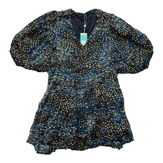 Dress Casual Short By Shore In Blue & Yellow, Size:Xs