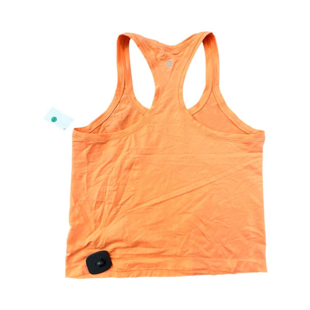 Athletic Tank Top By Lululemon In Coral, Size:8