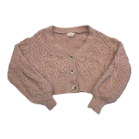 Sweater Cardigan By Dreamers In Pink, Size:L