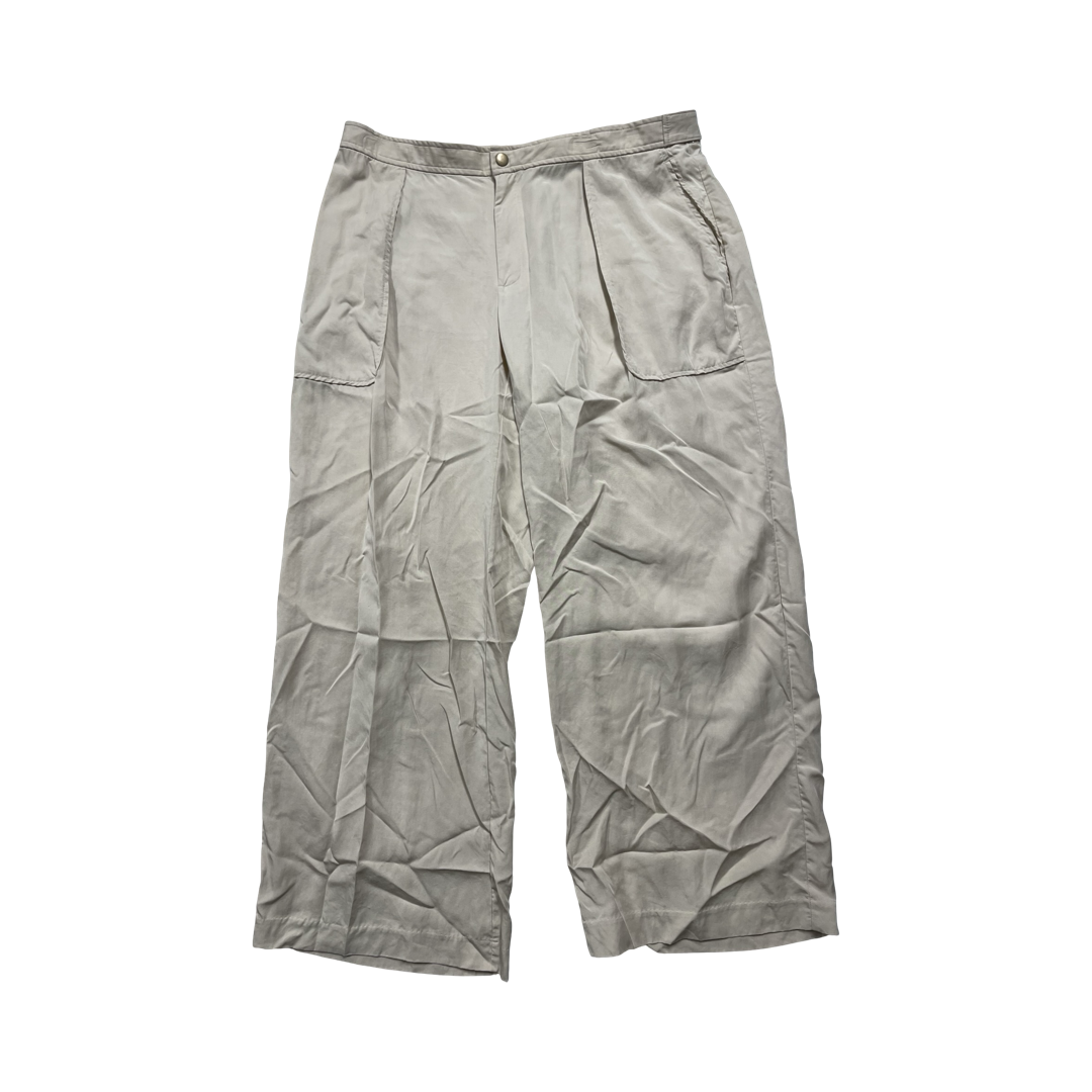 Pants Wide Leg By Banana Republic In Tan, Size:Xl