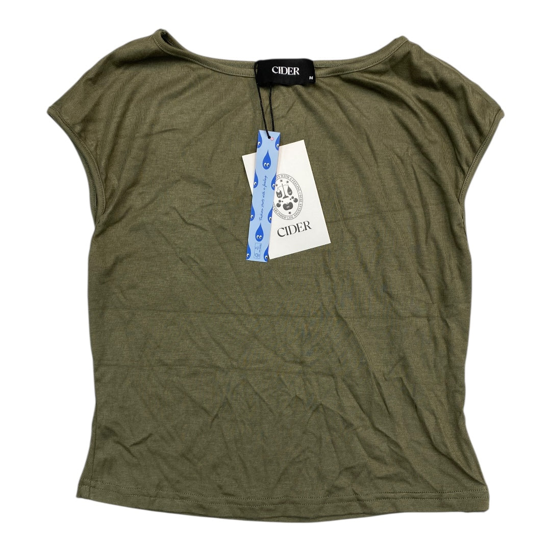 Top Sleeveless By CIDER In Green, Size:M