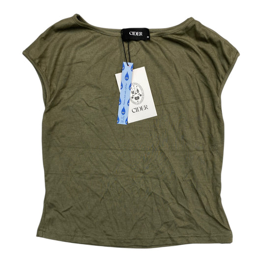 Top Sleeveless By CIDER In Green, Size:M
