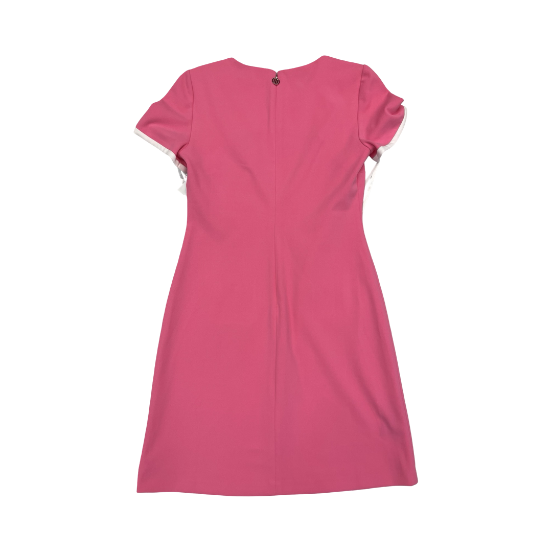Dress Casual Midi By Tommy Hilfiger In Pink & White, Size:2