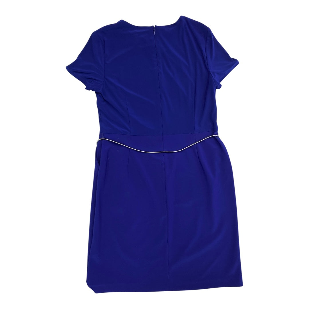 Dress Party Midi By Ralph Lauren In Purple, Size:Xl