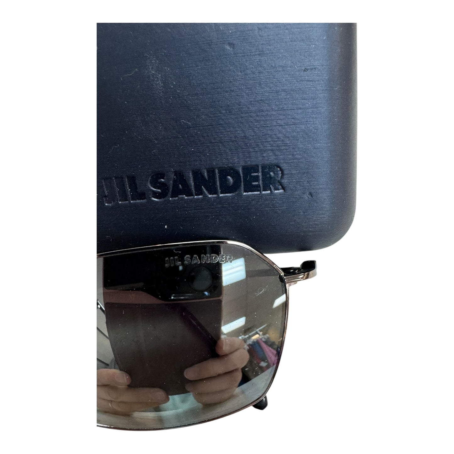 Sunglasses Designer By JIL SANDER In Silver