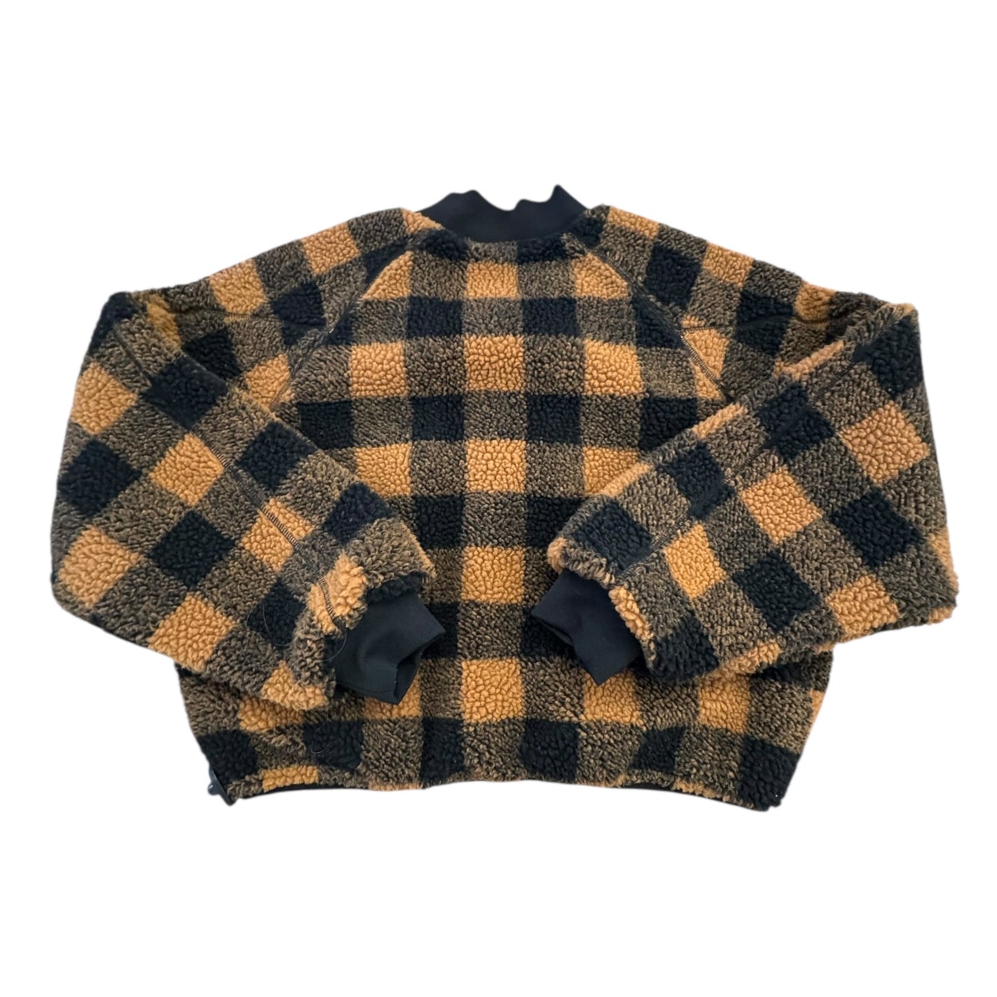 Jacket Fleece By Blanknyc In Black & Orange, Size:L