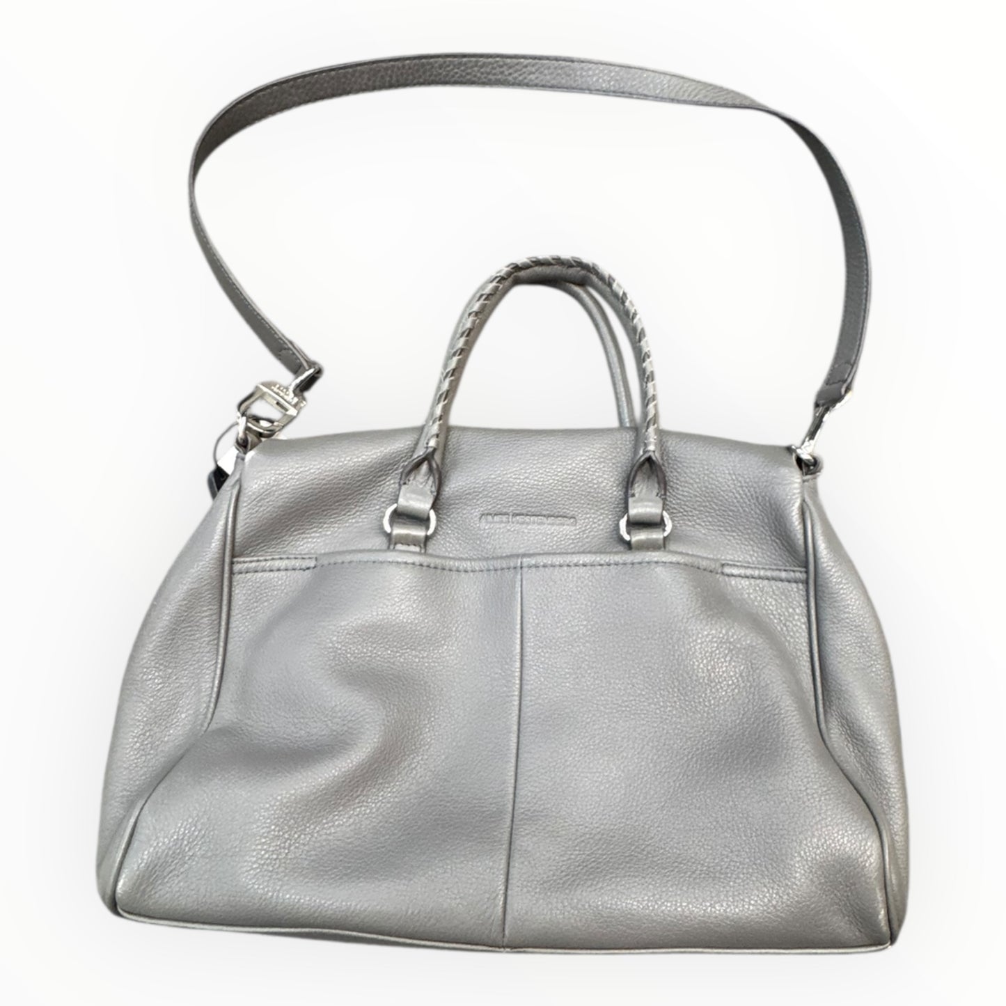 Handbag Leather By Aimee Kestenberg In Grey, Size:Medium