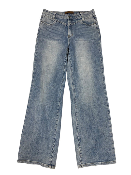 Jeans Straight By Judy Blue In Blue Denim, Size:8