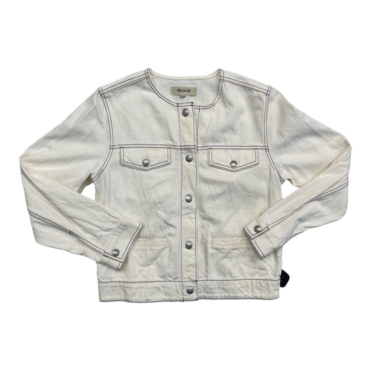 Jacket Denim By Madewell In Cream, Size:M