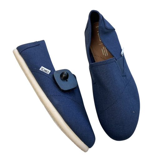 Shoes Flats By Toms In Navy, Size:9