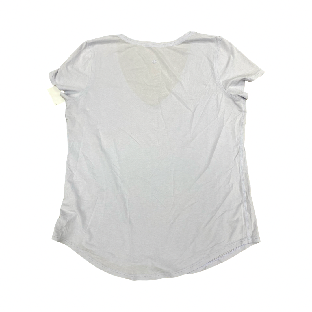 Athletic Top Ss By Lululemon In Purple, Size:S