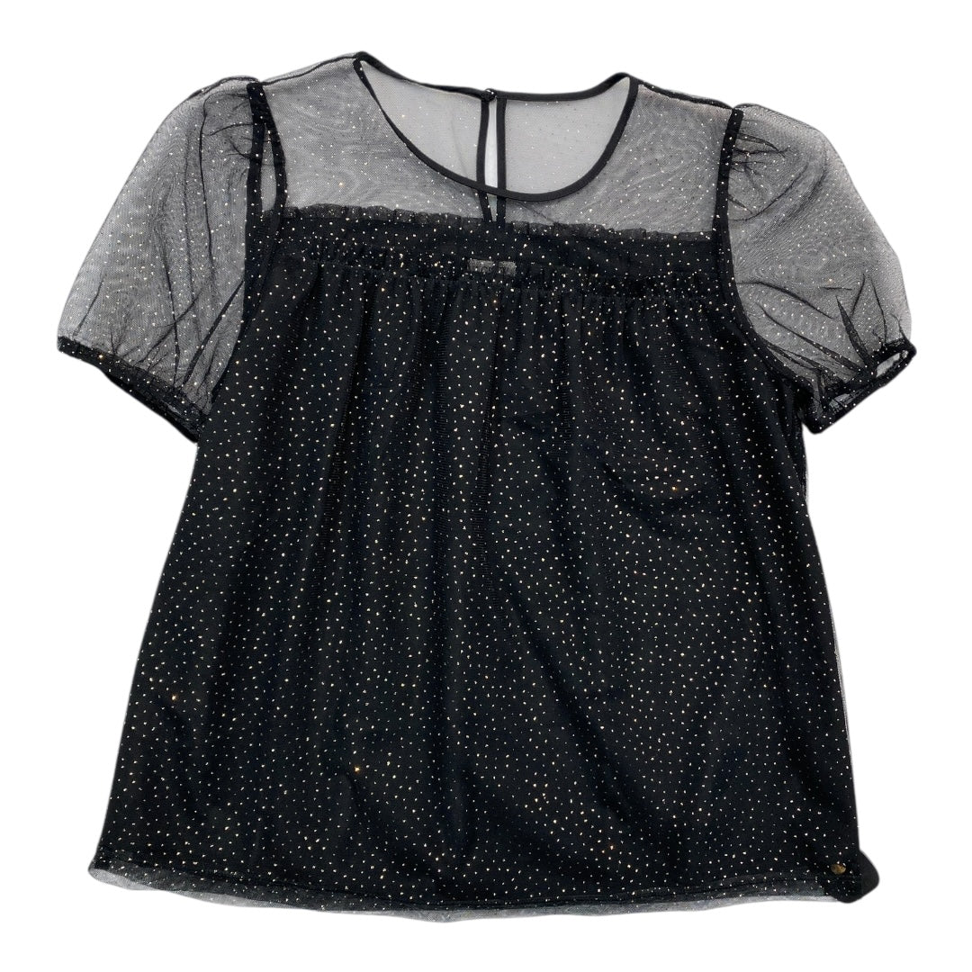 Top Ss By J. Crew In Black & Gold, Size:S