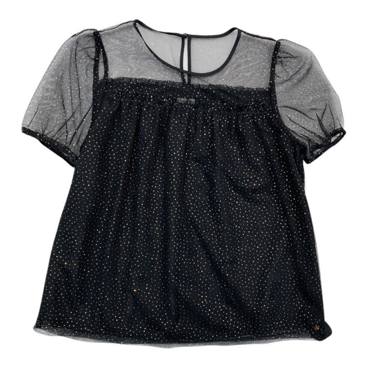Top Ss By J. Crew In Black & Gold, Size:S