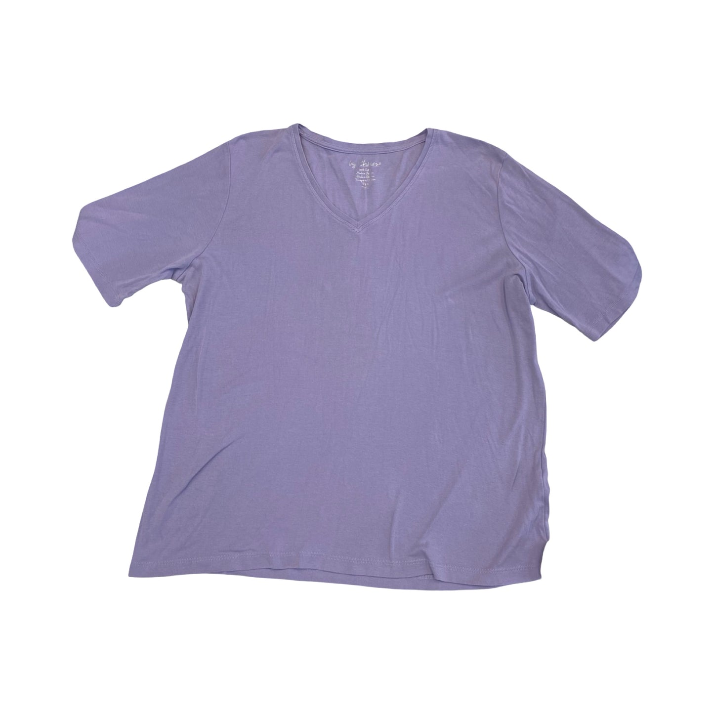 Top Ss Basic By Chicos In Purple, Size:L