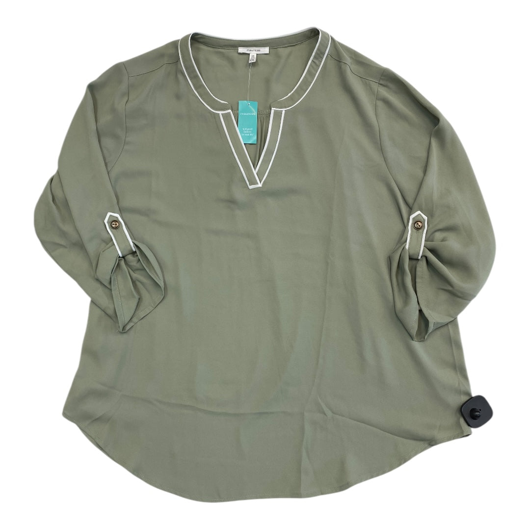 Top Ls By Maurices In Green, Size:Xxl