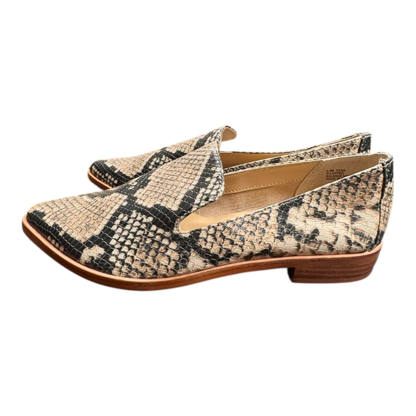 Shoes Flats By Treasure And Bond In Snakeskin Print, Size:6.5