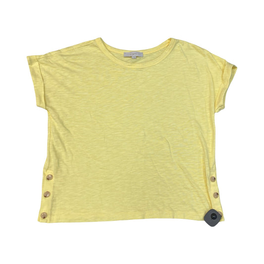Top Ss By Loft In Yellow, Size:L
