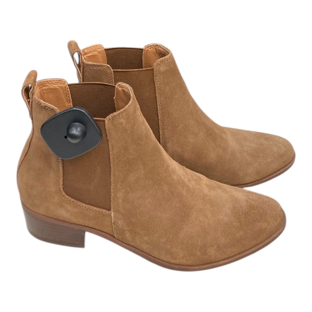 Boots Ankle Heels By Steve Madden In Brown, Size:8.5