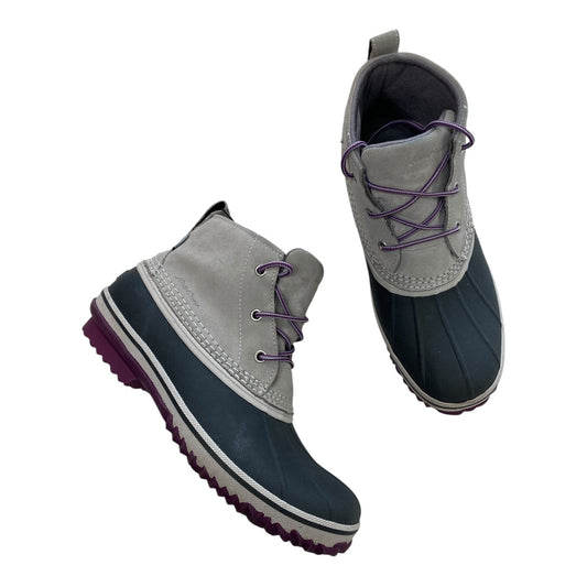 Boots Snow By Eddie Bauer In Blue & Grey, Size:10