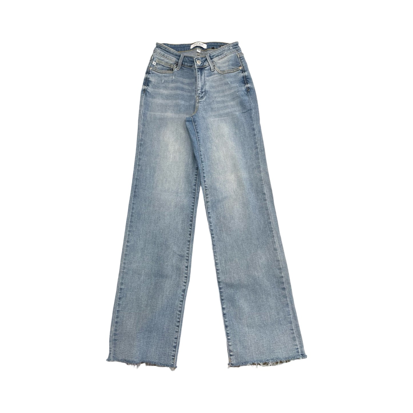 Jeans Straight By Judy Blue In Blue Denim, Size:2