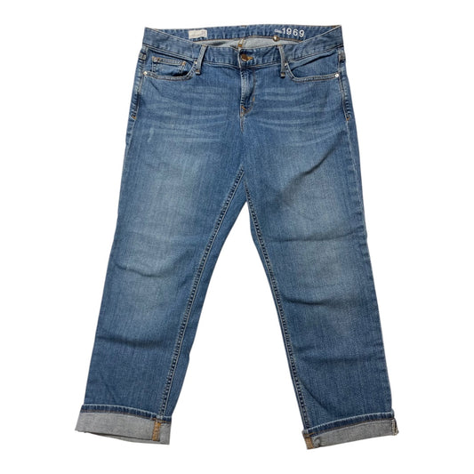 Jeans Straight By Gap In Blue Denim, Size:14