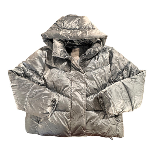 Jacket Puffer & Quilted By Gap In Blue, Size:M
