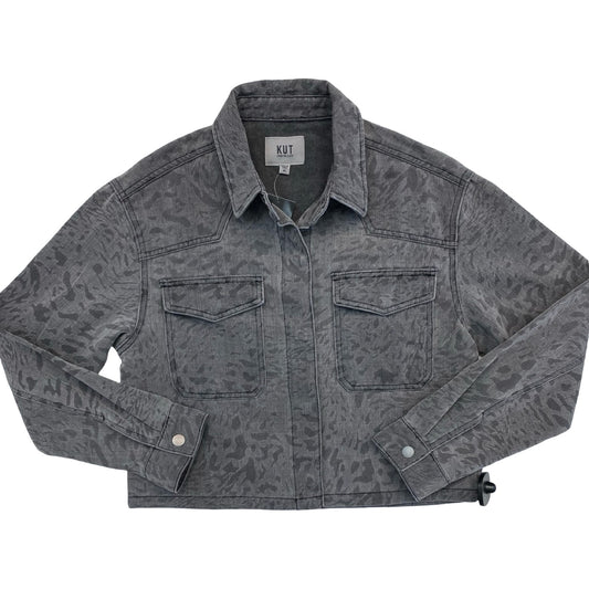 Jacket Denim By Kut In Grey, Size:M