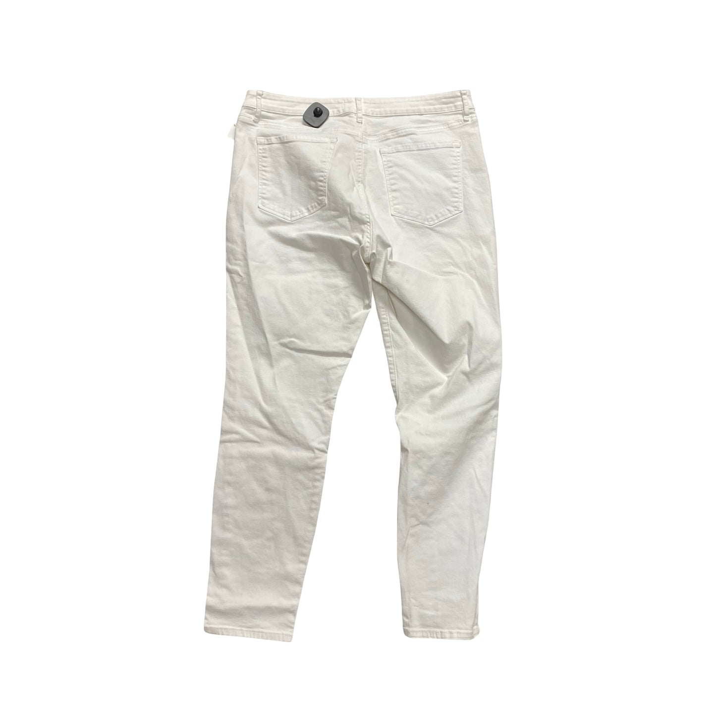 Jeans Straight By Loft In White, Size:14