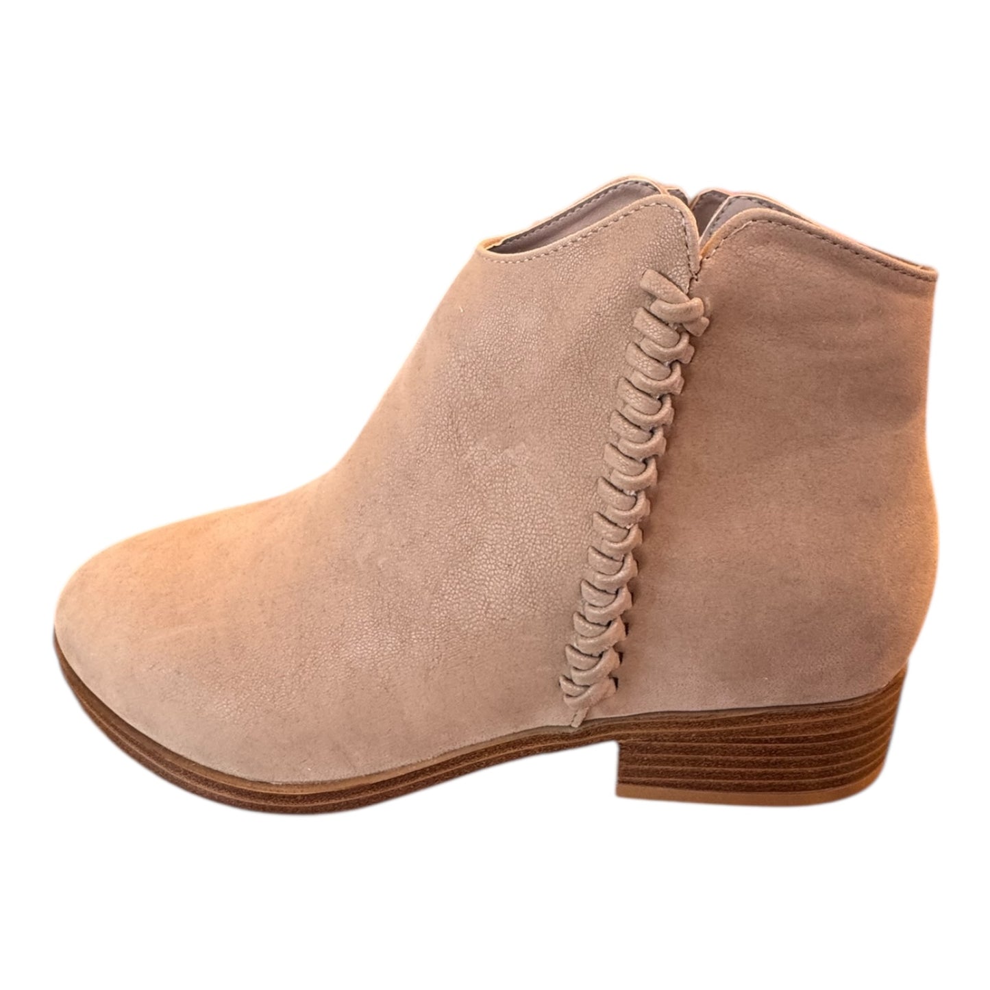 Boots Ankle Heels By Mia In Tan, Size:9