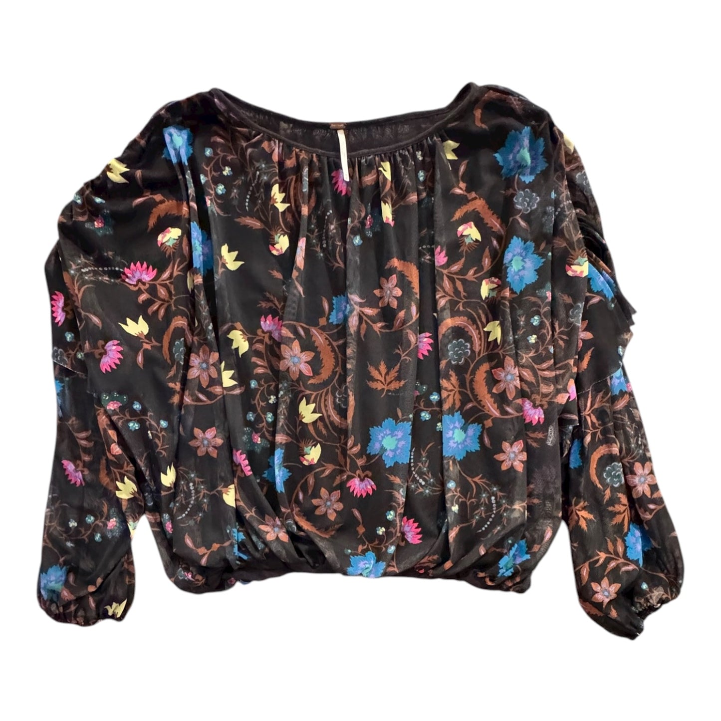Top Ls By Free People In Floral Print, Size:M