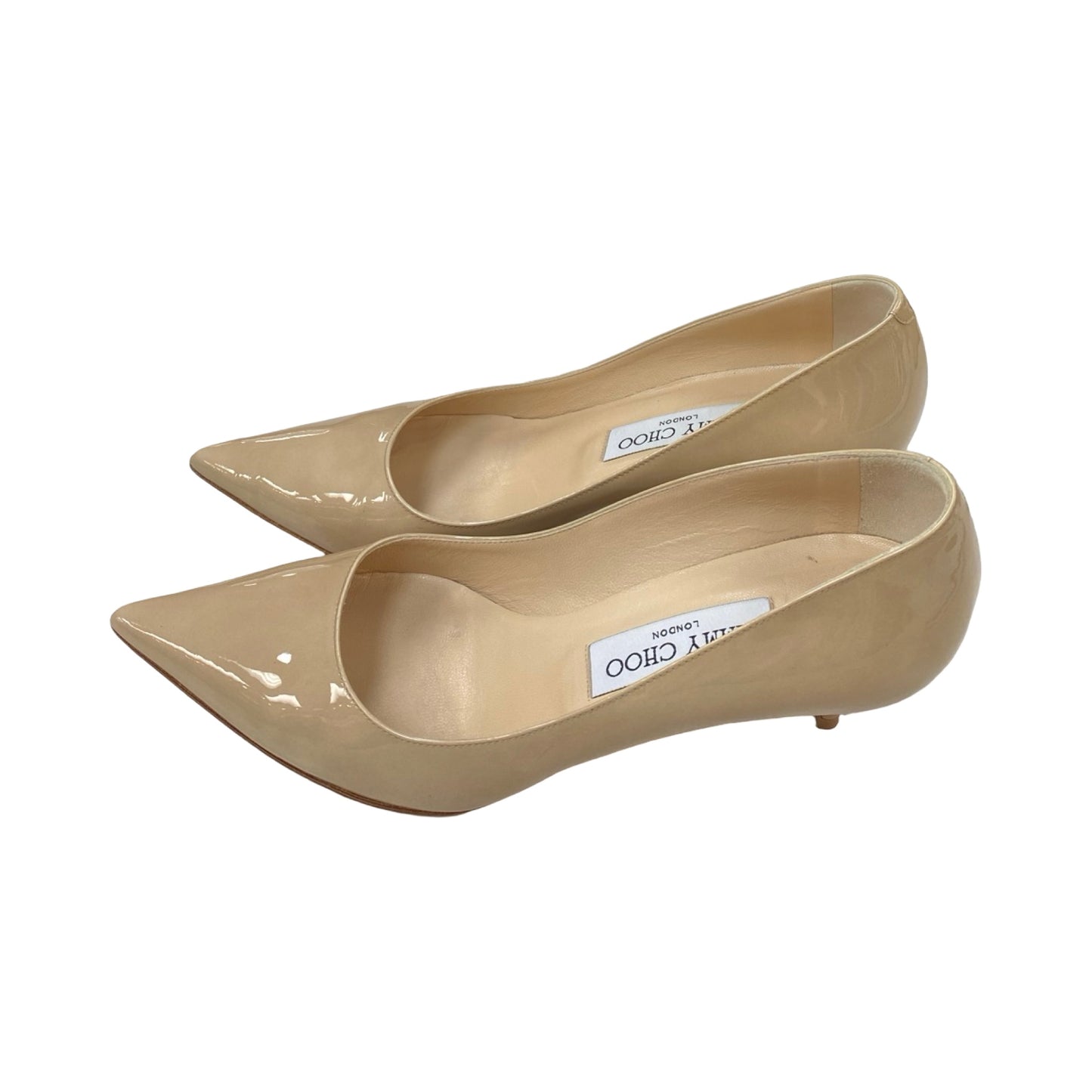 Shoes Luxury Designer By Jimmy Choo In Beige, Size:6.5