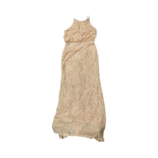 Dress Party Long By Adrianna Papell In Pink, Size:4