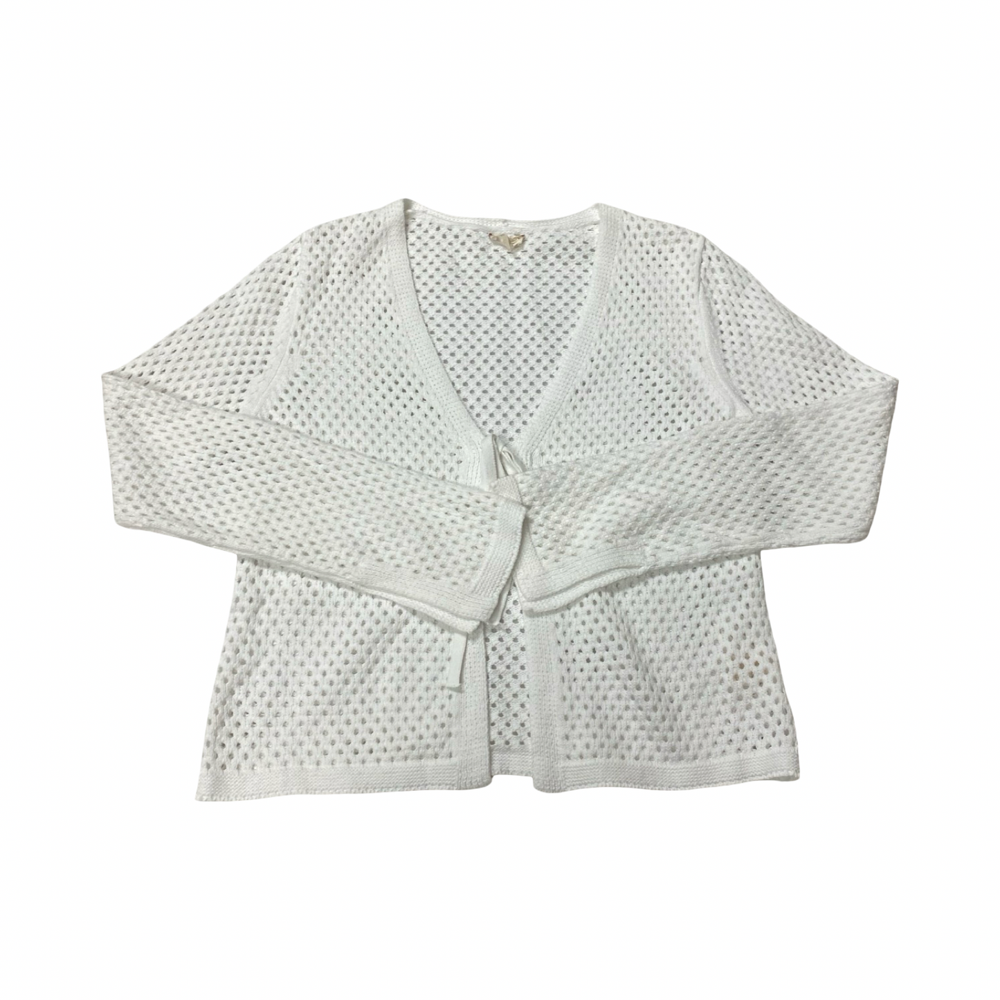 Sweater Cardigan By Hem & Thread In White, Size:S