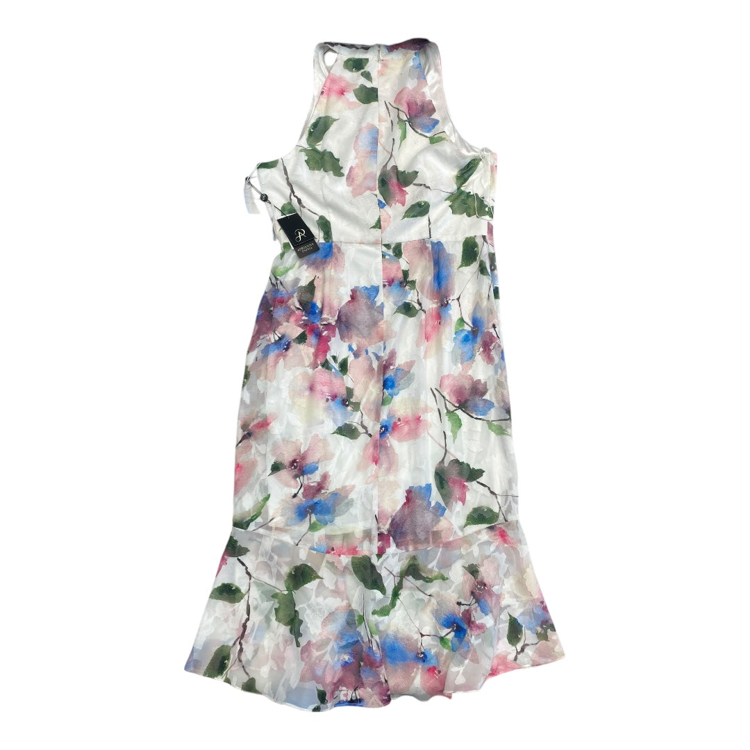 Dress Party Long By Adrianna Papell In Floral Print, Size:12